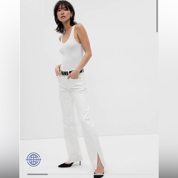 Gap Mid Rise Split-Hem ‘90s Loose Jeans with Washwell - Picture 1 of 10